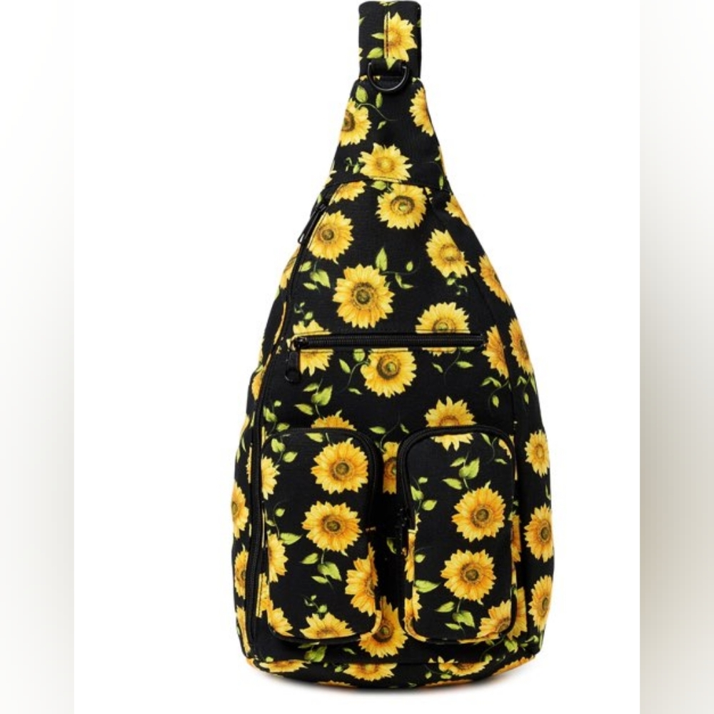 Sunflower Cargo Sling Bag
